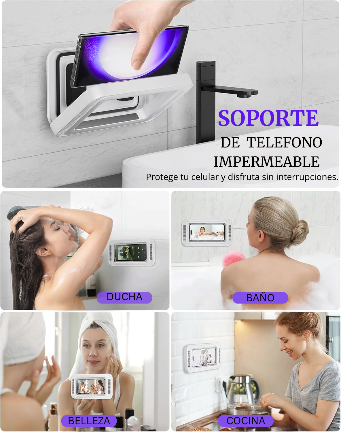 Soporte Para Teléfono Impermeable